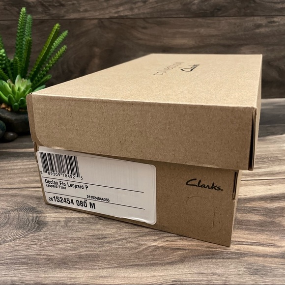 NIB Clarks Declan Flo Leopard Print Slide Sandal - Picture 10 of 11